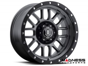 Ford Bronco Custom Wheels (1) - Alpha - Gun Metal - 17 X 8.5 / 6 x 5.5 / 0 / 4.75" - Icon 